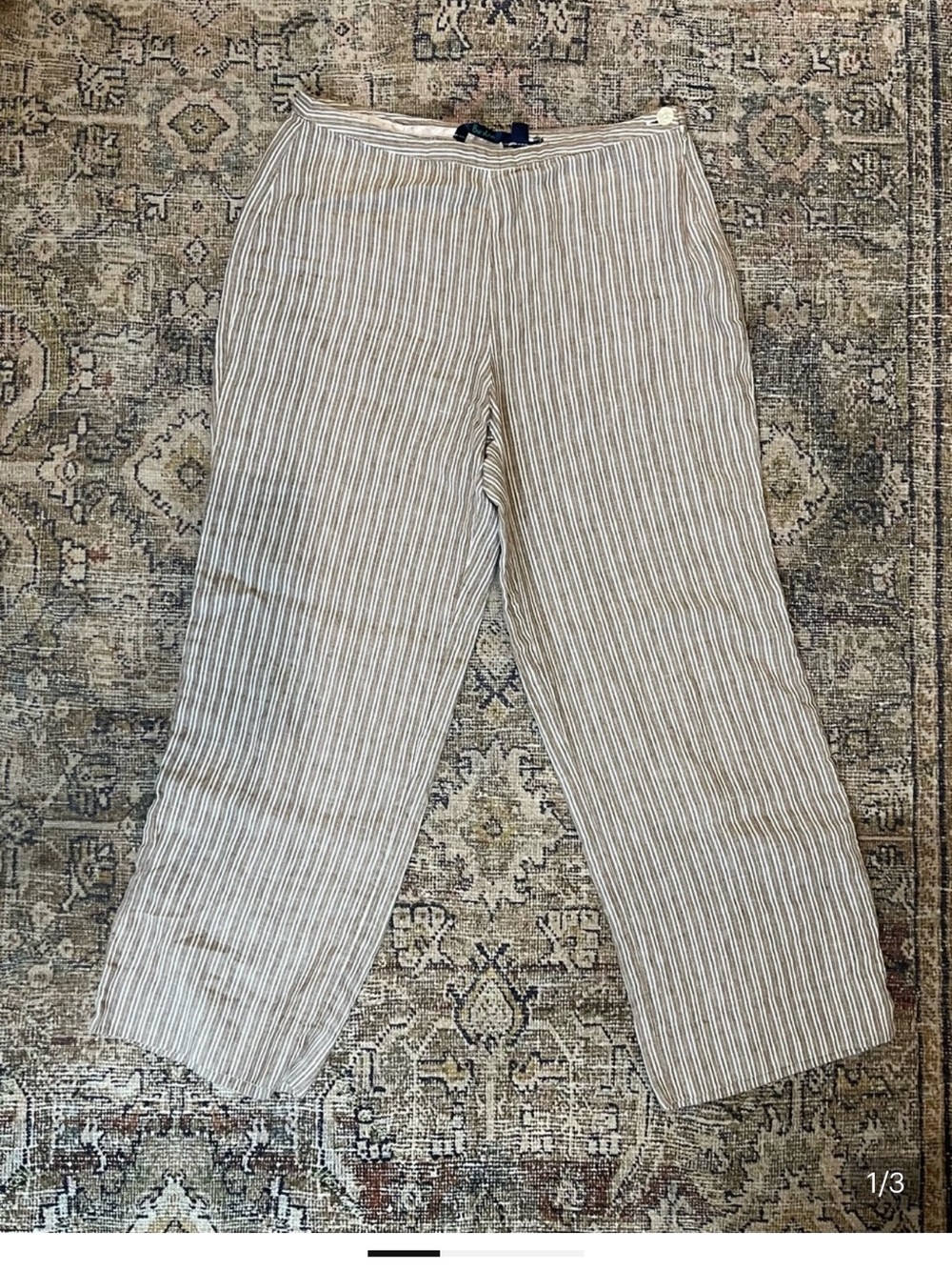 Boden striped Linen Pants 8 - Picture 4 of 4